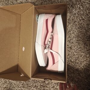 Vans Kids Sneakers in Pink and White